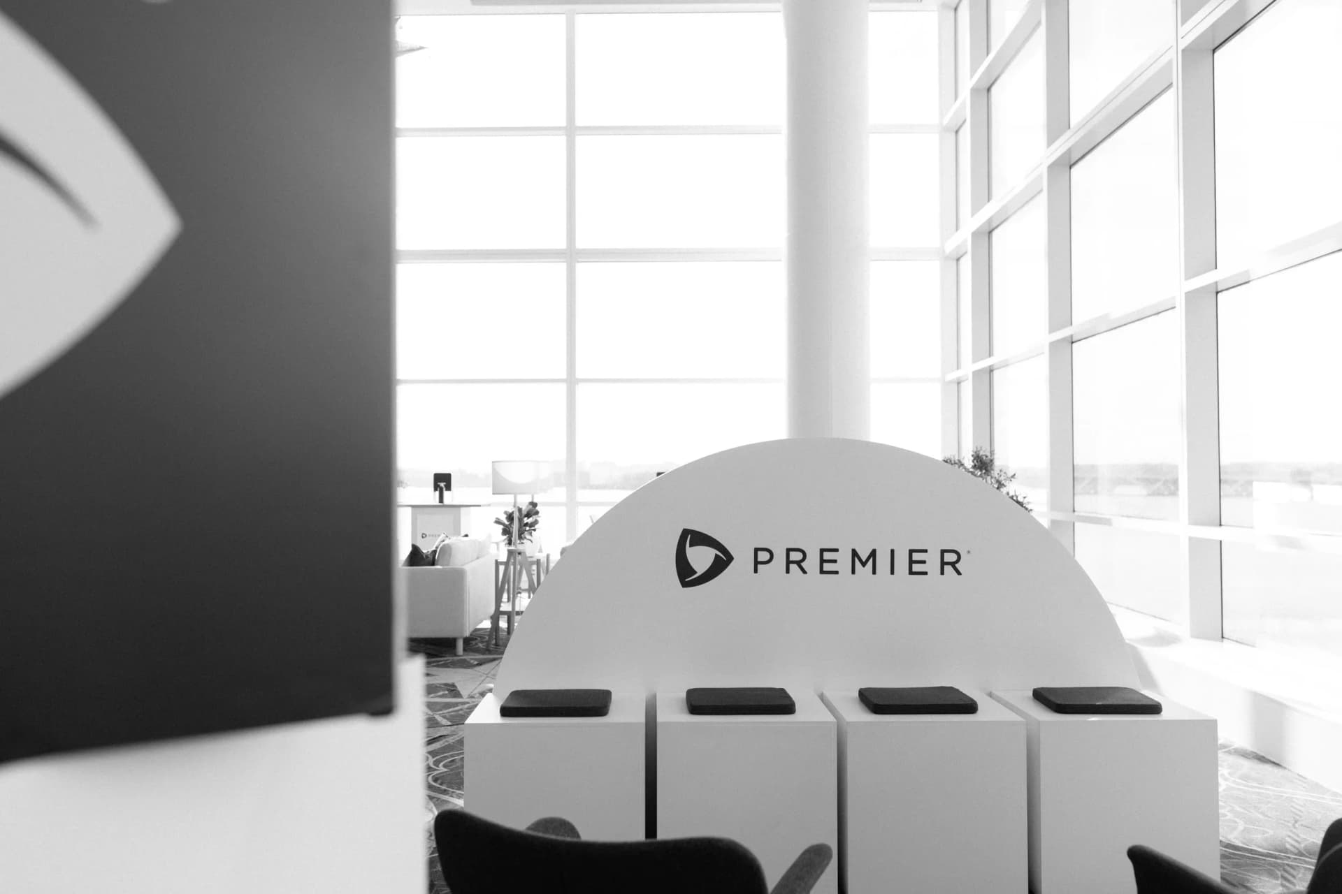 custom branded check in display for corporate event registration